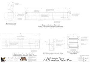 Grand Symphony Florentine Guitar Plans Guitar Plans Inside Form Side Views