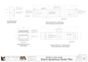 Grand Symphony Guitar Plan Inside Form Side Views
