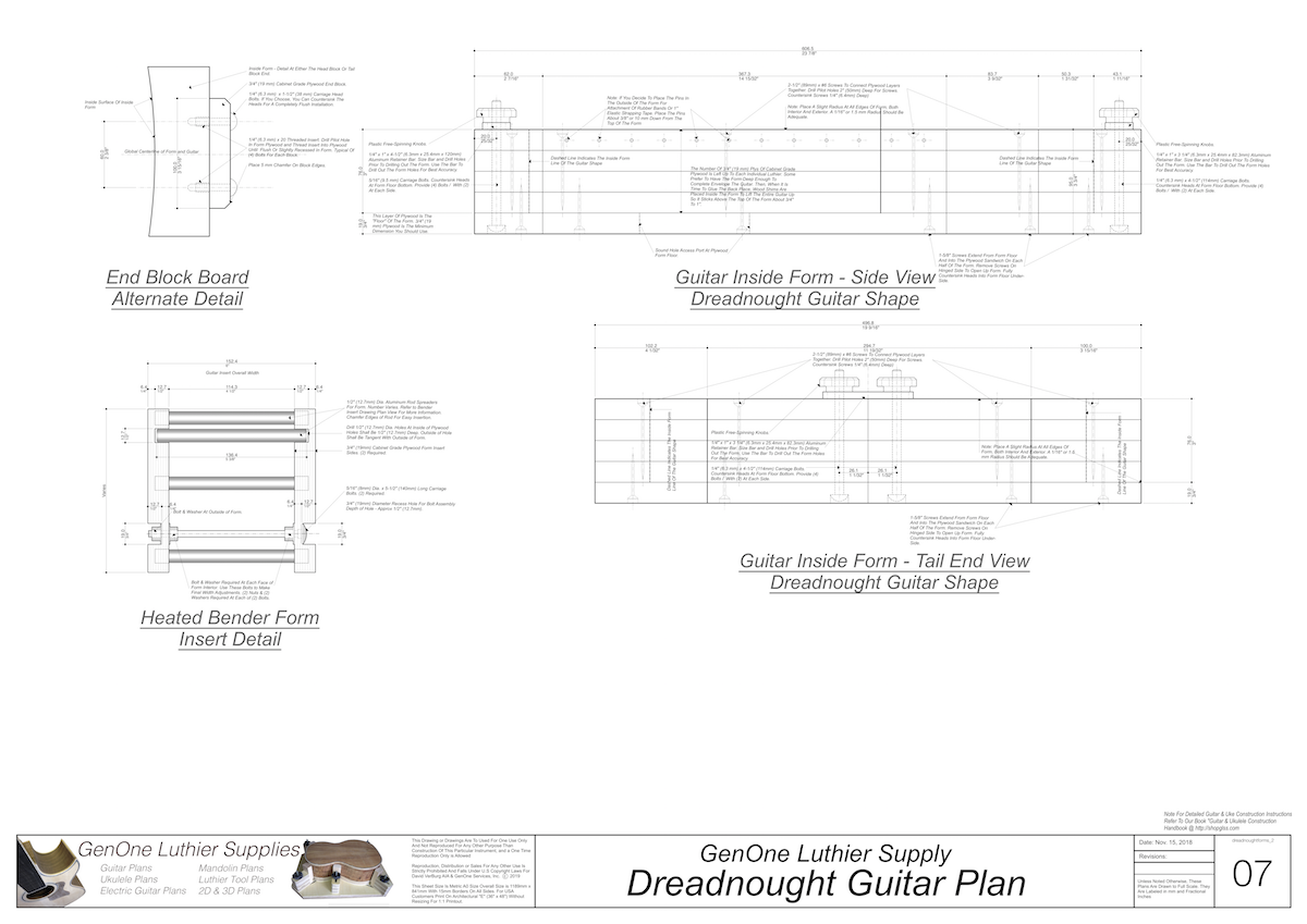 Dreadnought SS 2D CNC Files Front and Side Views