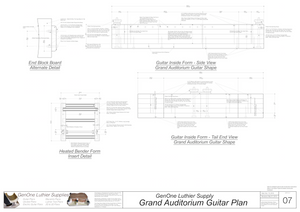 Grand Auditorium Guitar Form Package Front and Side Views