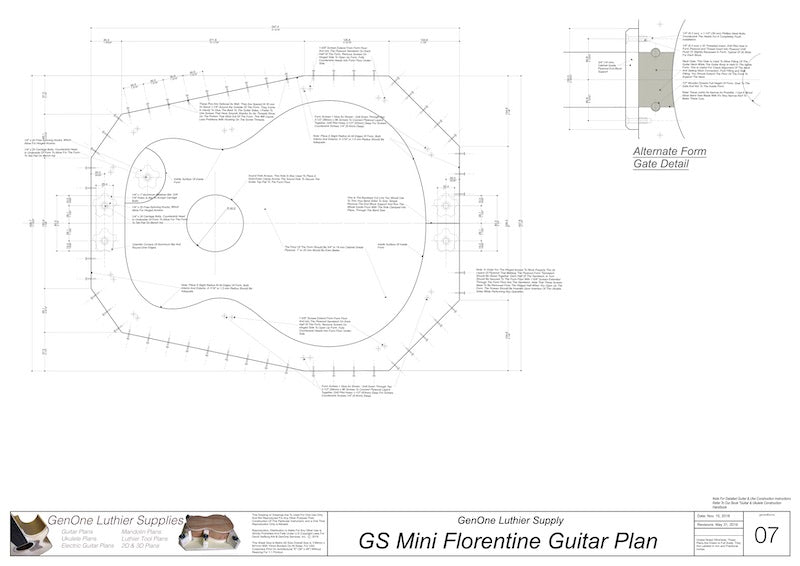 GS Mini Florentine Guitar Form Package