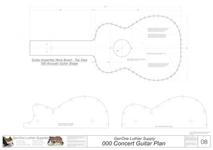000 Guitar Plans Workboard & Heated Bender Form Inserts