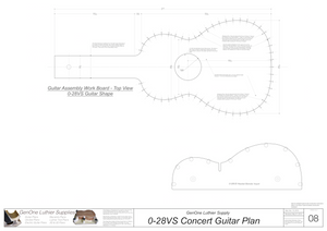 0-28vs Guitar Plans Workboard & Heated Bender Form Inserts