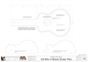 GS Mini V-Brace Guitar, Workboard