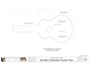 GS Mini Florentine Guitar Form Package Workboard