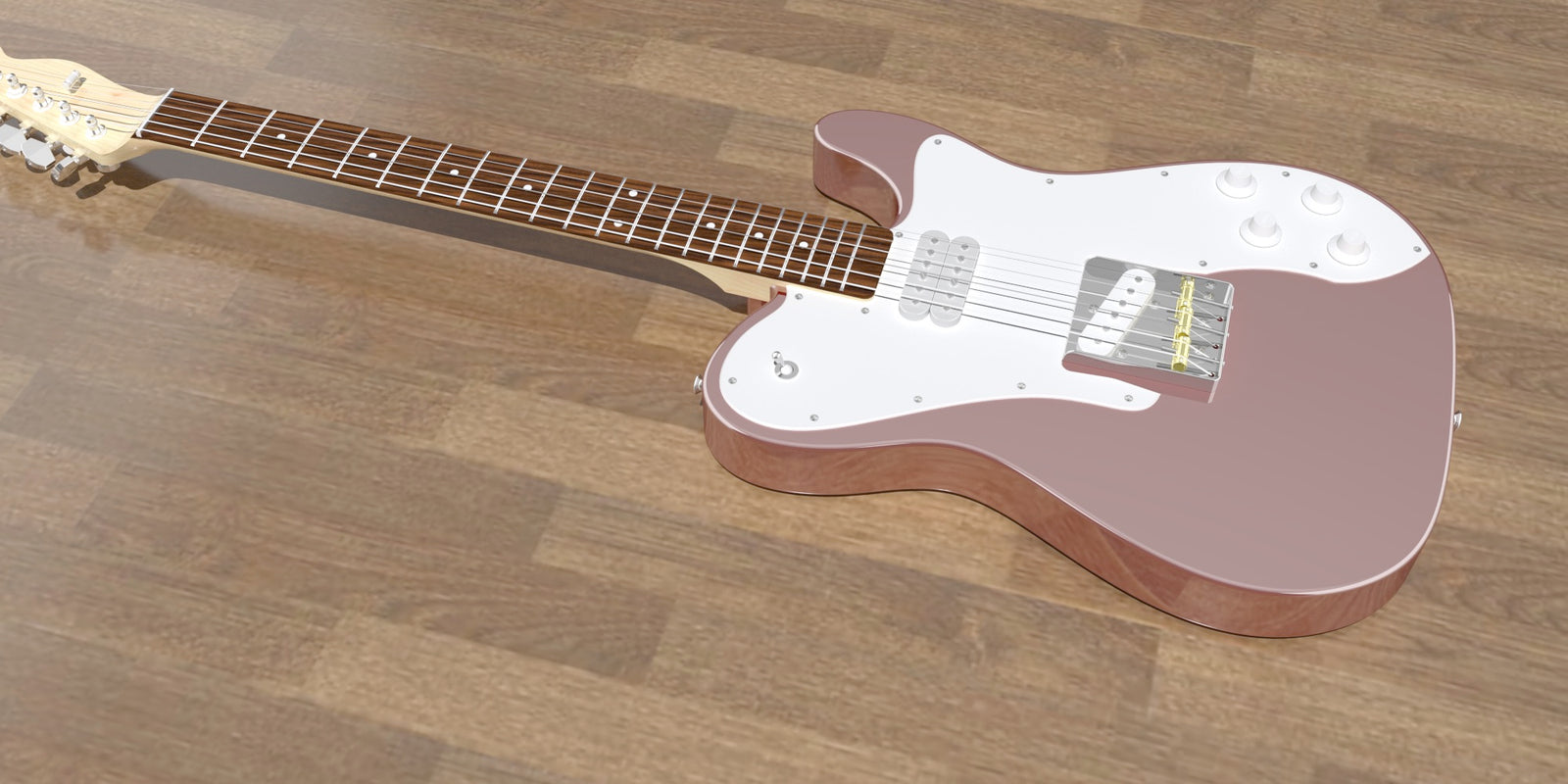 Solid Body Electric Guitar #1 Body Closeup