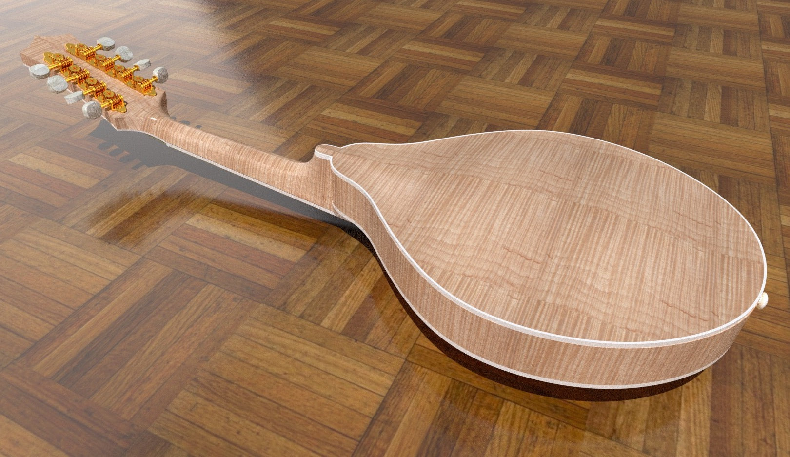 A5 Mandolin Body Back