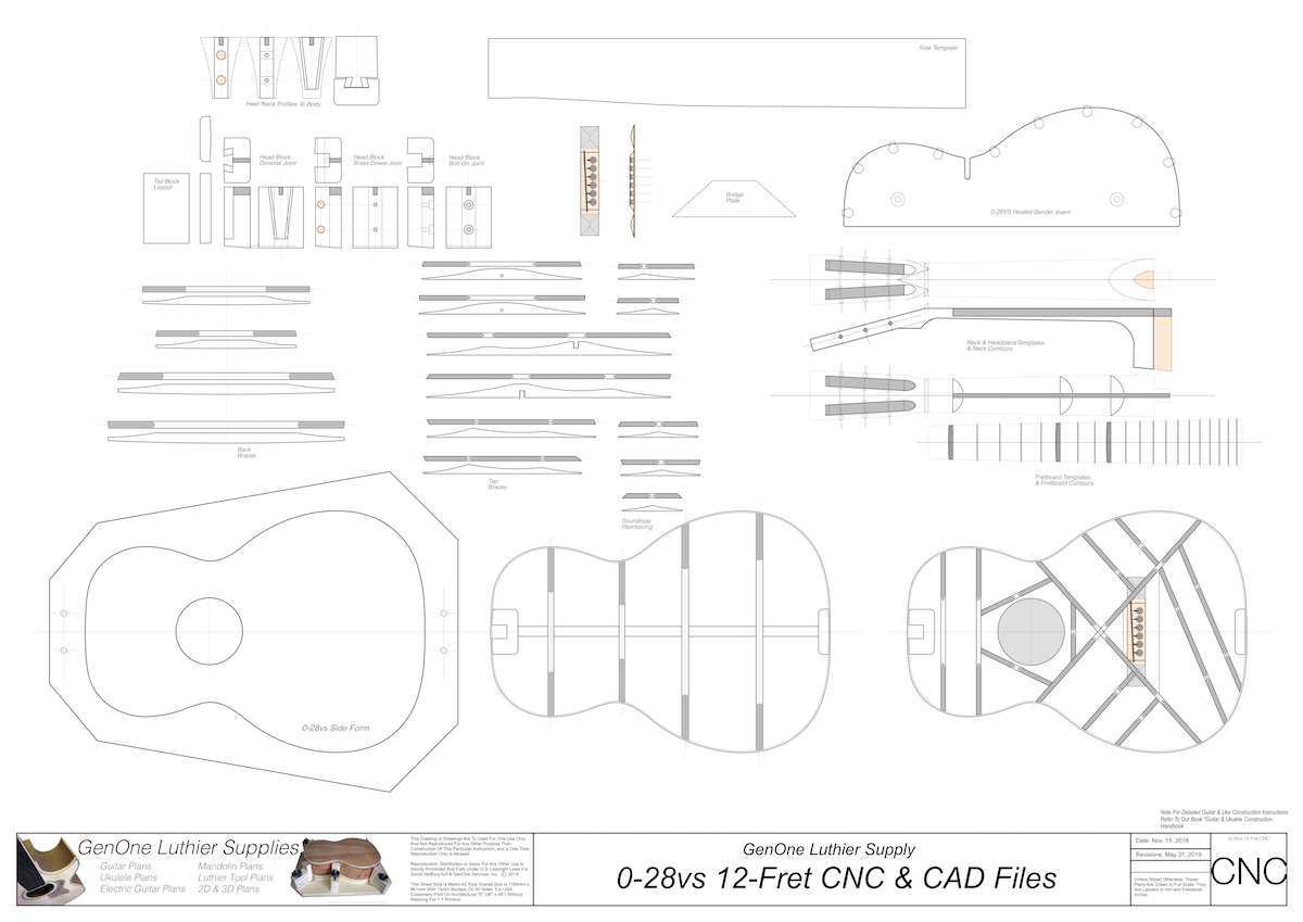 0-28vs 12 Fret 2D CNC Files