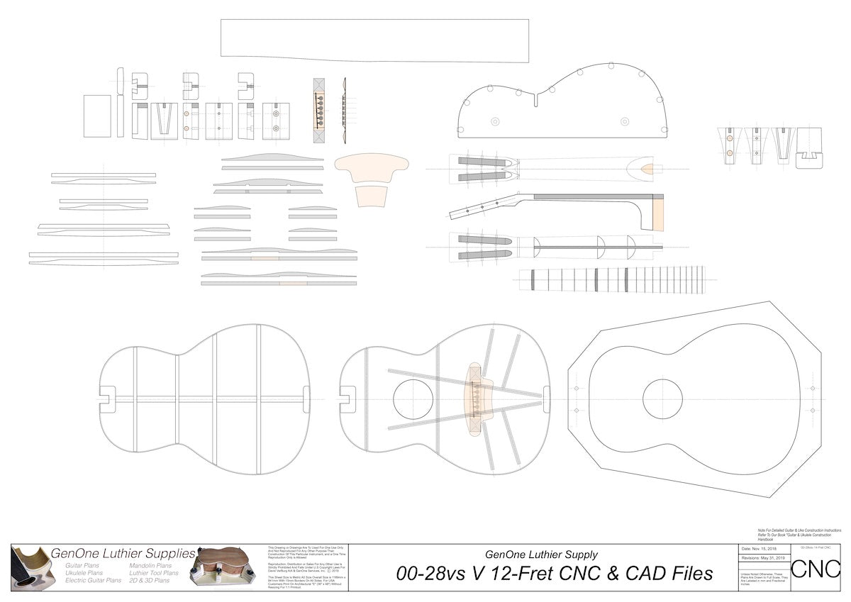 00-28vs V-Brace 2D CNC Files