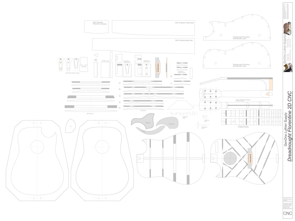 Dreadnought Florentine 2D CNC Files