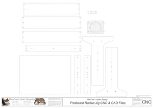 Fretboard Radius Tool 2D CNC Files