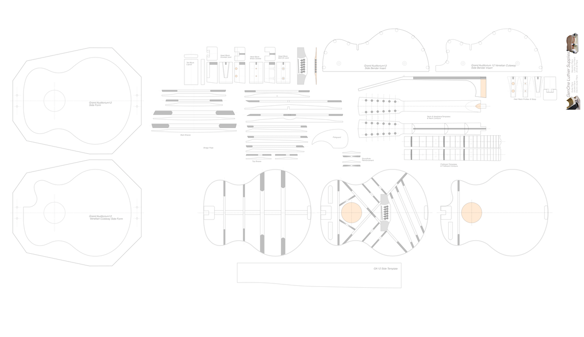 Grand Auditorium 12-String 2D CNC Files