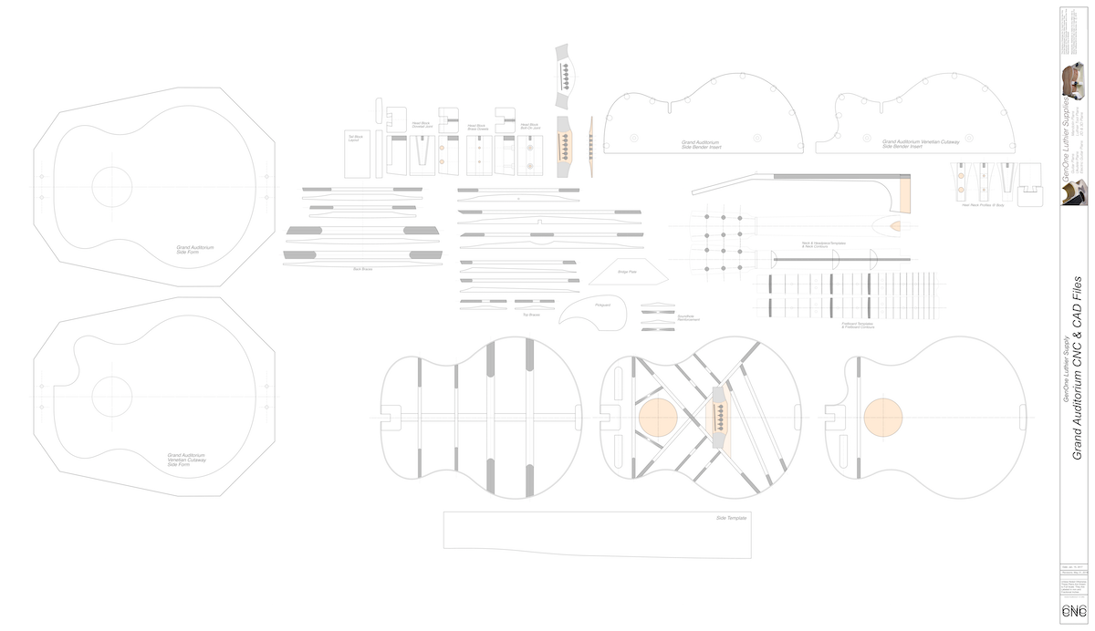 Grand Auditorium 2D CNC Files