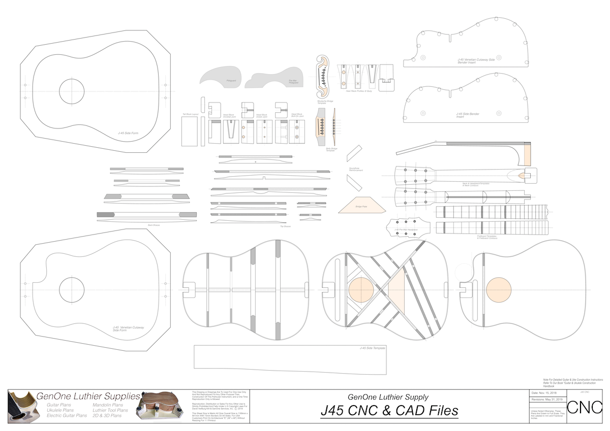 J45 2D CNC Files