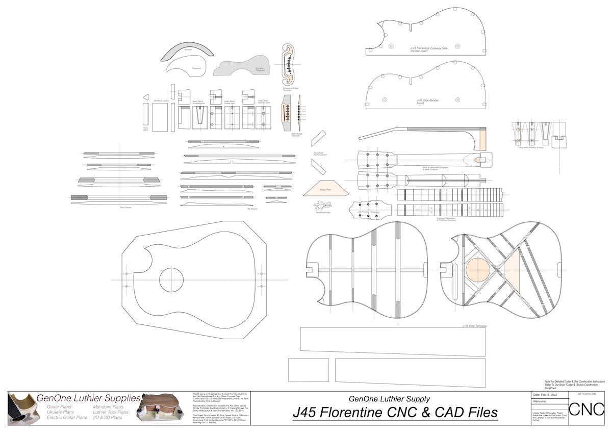 J45 2D CNC Files