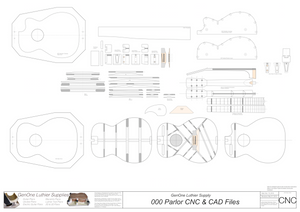 000 Guitar Plans 2d CNC Files