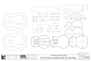 Tenor 12 Ukulele Plans 2D CNC File Content
