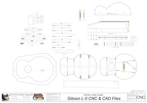Gibson L-0 Guitar Plans 2d CNC Files