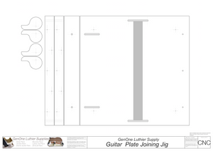 Plate Joining Jig Plans - Guitar 2D CNC Files Content
