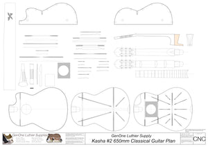 Kasha Version 2 650mm Scale, 2D CNC File Content