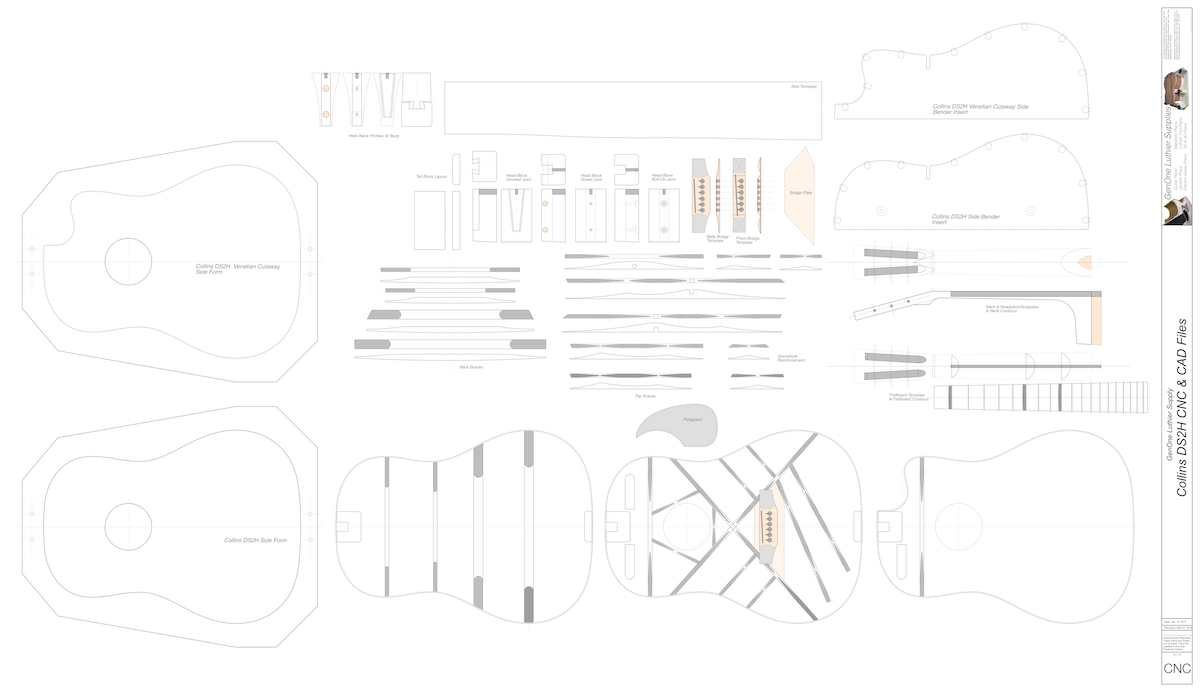 Collings DS2H 2D CNC Files