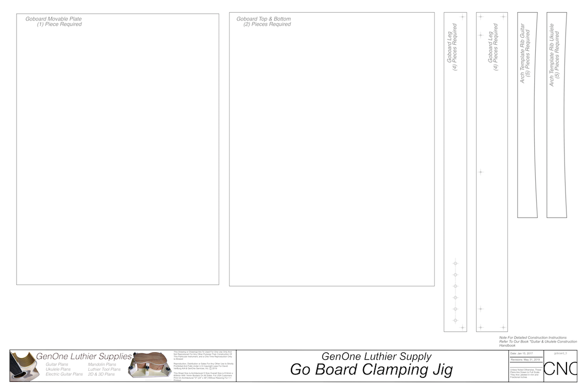Go Board Glue-up Tool 2D CNC Files