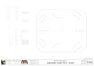 Adjustable Inside Form Plans - Guitar 2D CNC Files