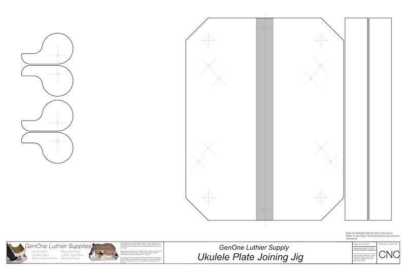Plate Joining Jig Ukulele 2D CNC Files GenOne Luthier Services