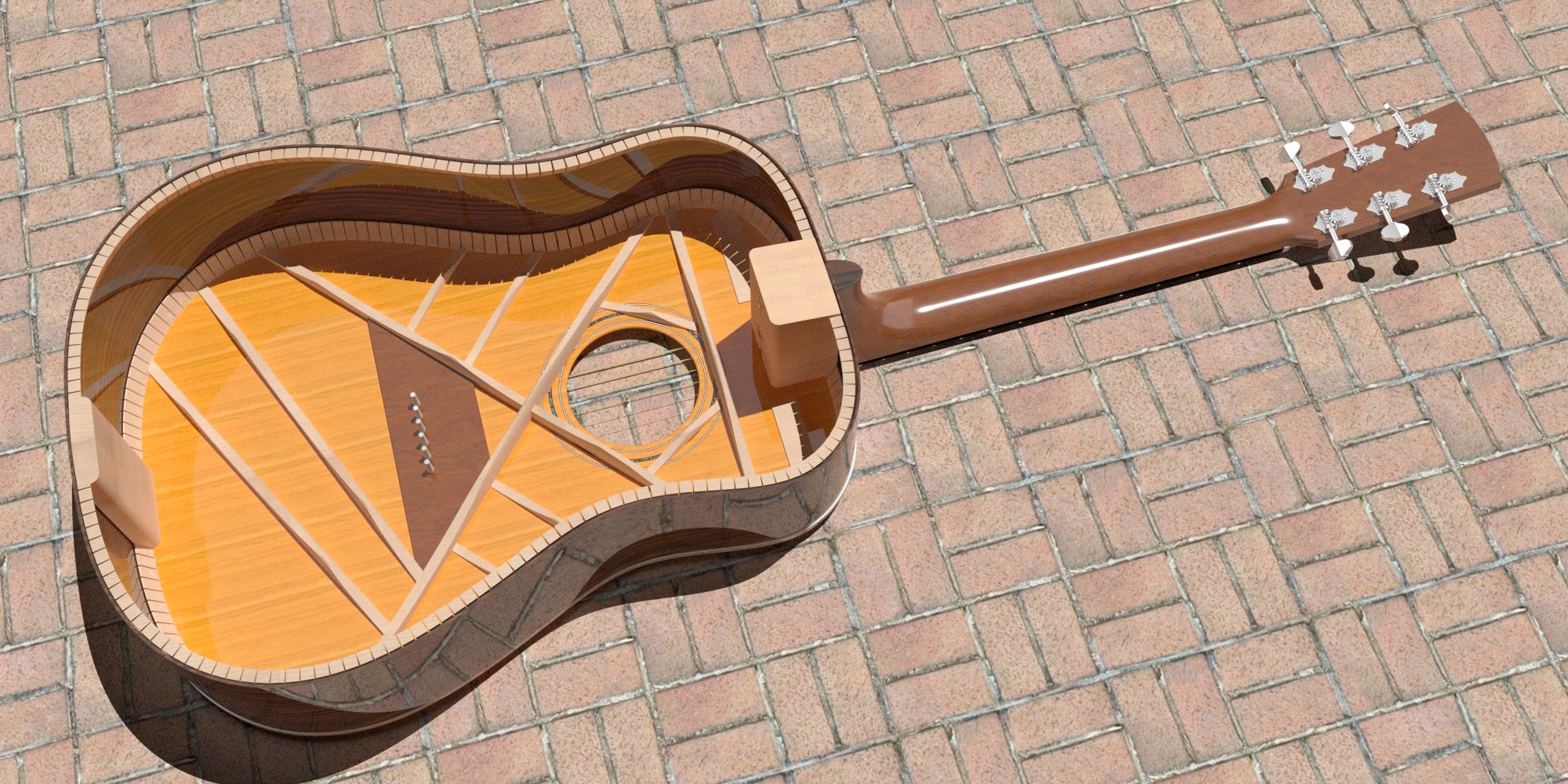 Free 3D file Guitar fingerboard radius and under string radius