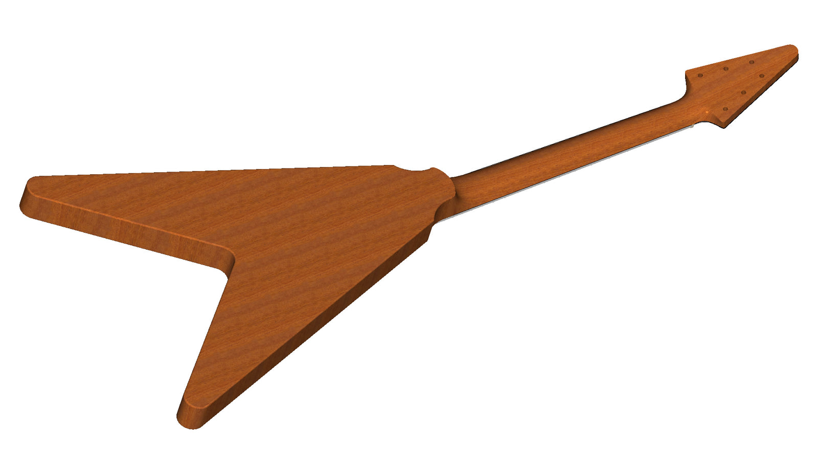 Gibson Flying V 3D CNC Files Complete Guitar