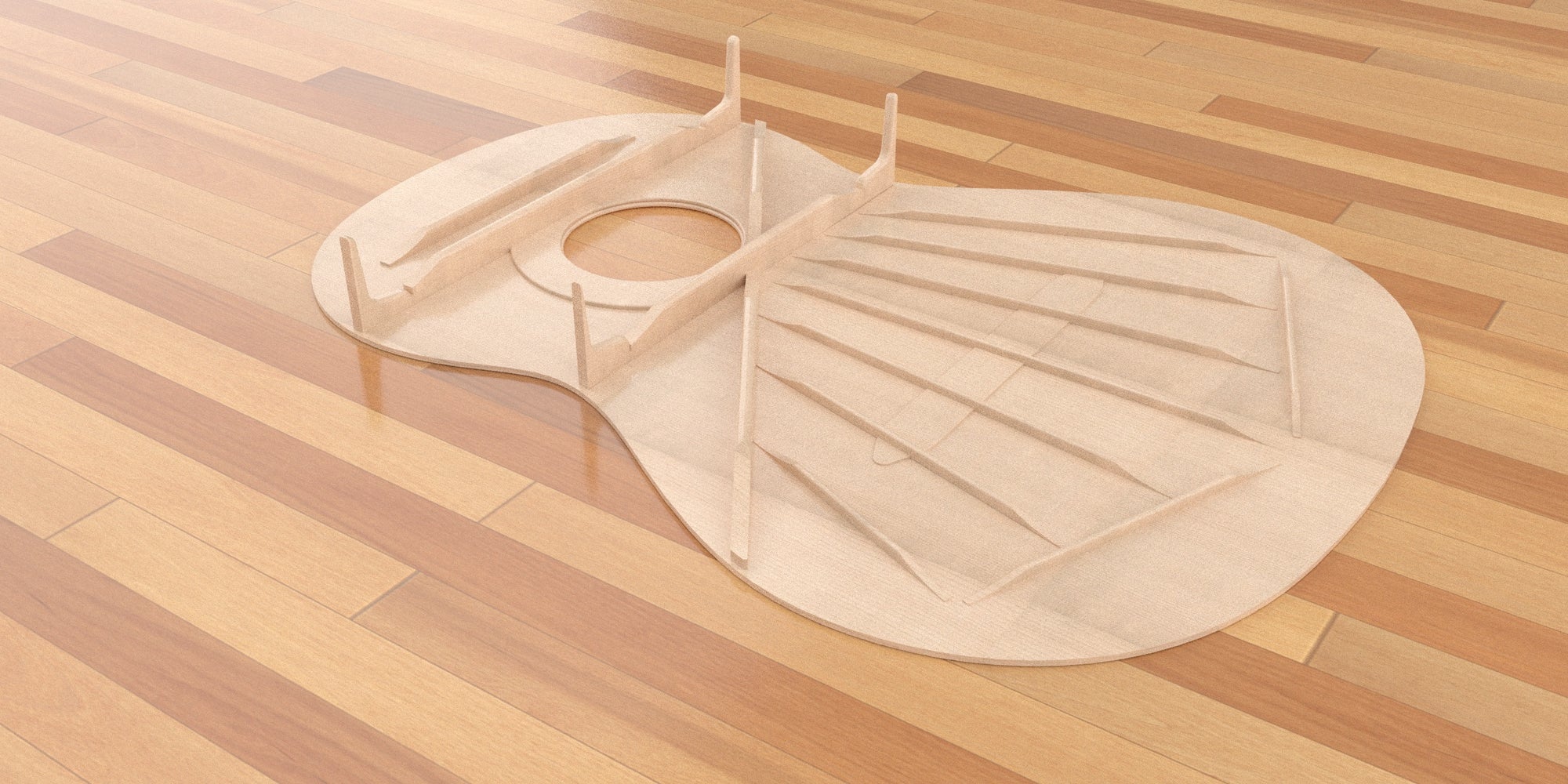 Classical Guitar Plans - Ramirez Bracing 650mm 2D CNC Files