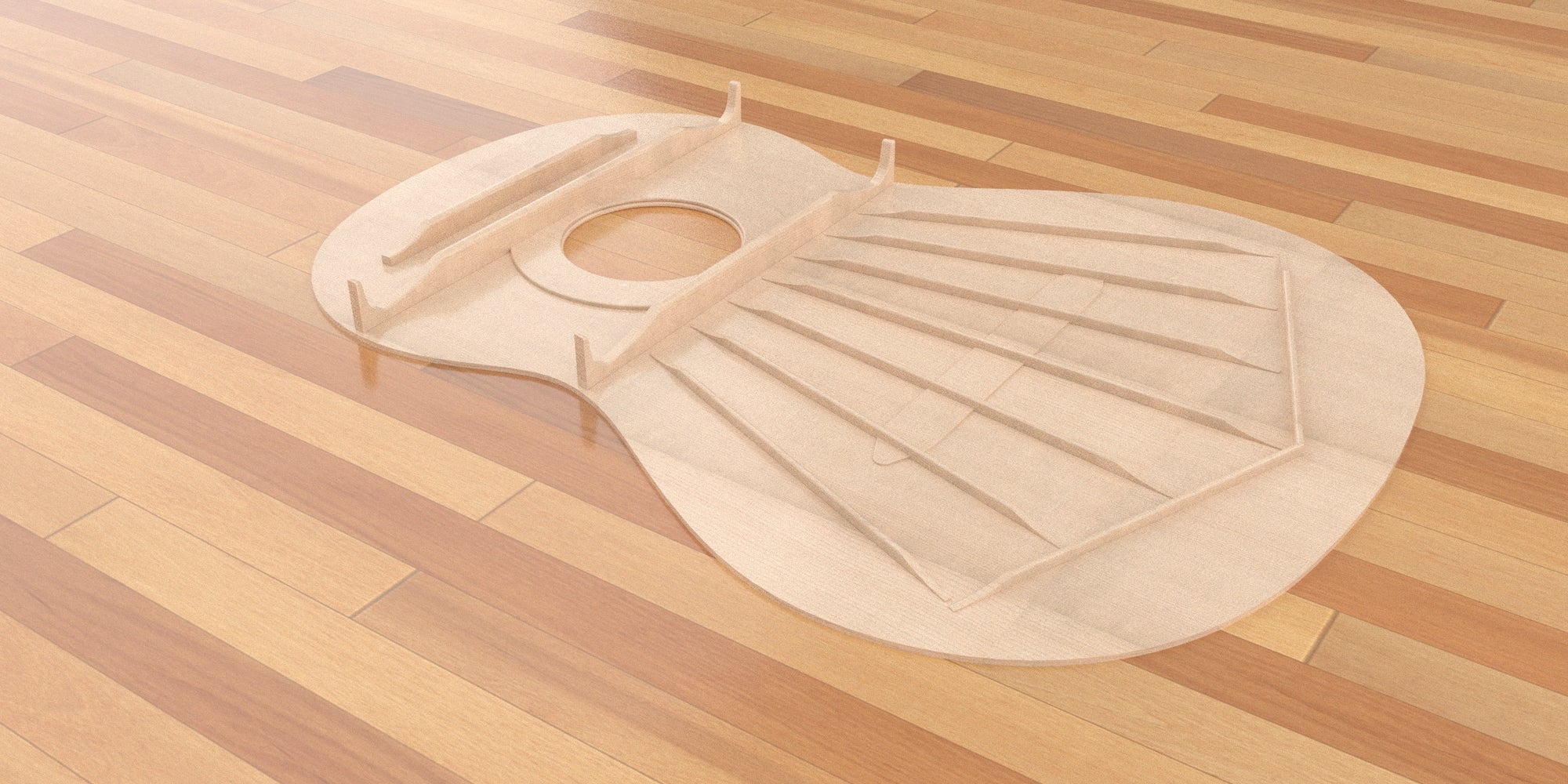 Classical Guitar Plans - Torres Bracing 650mm 2D CNC Files