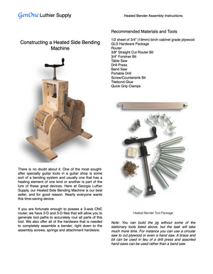 GenOne Heated Side Bender Assembly Instructions Page 1
