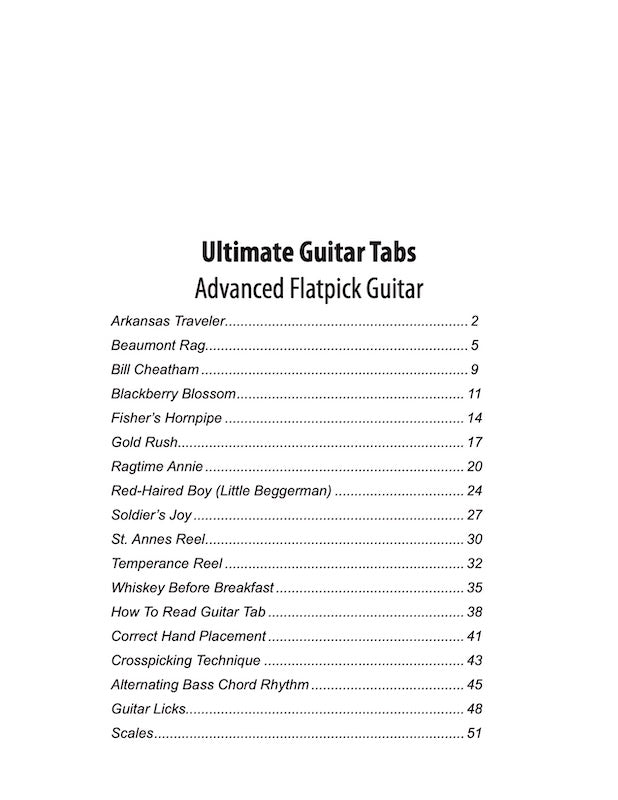 Ultimate Guitar Tabs - Book 1 Advanced