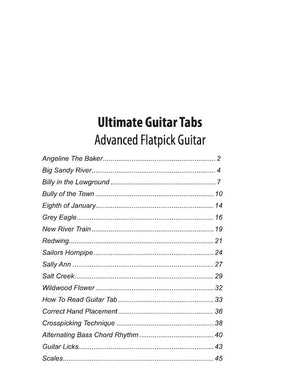 Ultimate Guitar Tabs - Book 2 Advanced, Table of Contents