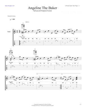 Ultimate Guitar Tabs - Book 2 Advanced, Angeline the Baker