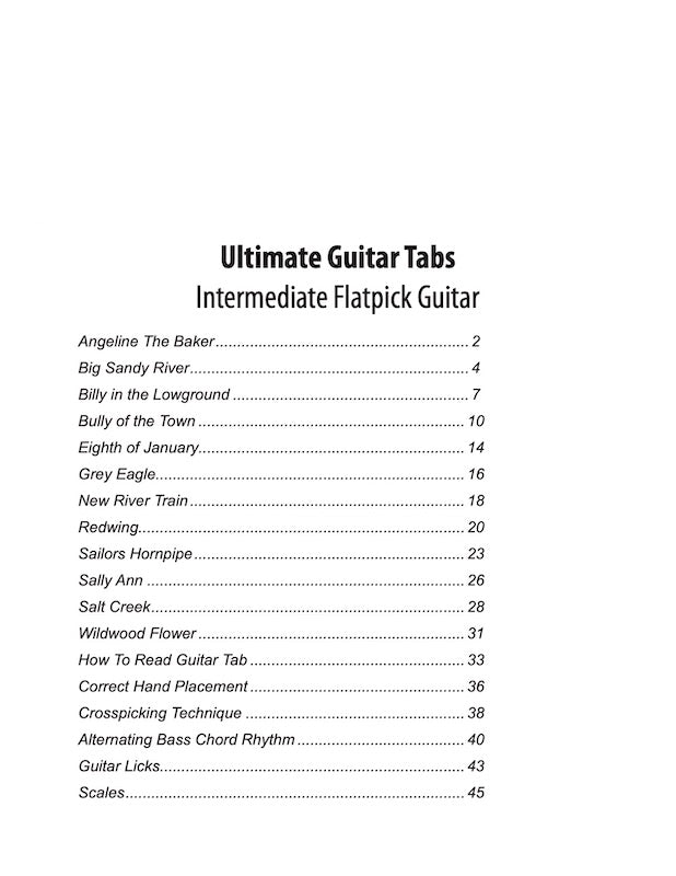 Ultimate Guitar Tabs - Book 2 Intermediate